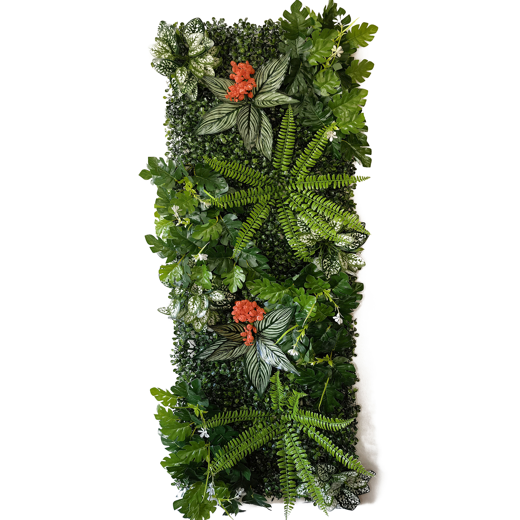 Flower Wall Panel - 40CM*120CM Artificial Plant Fake Grass Lawn