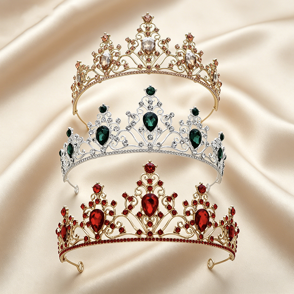 Event & Party Supply - Baroque Bridal Tiara Sparkling Rhinestone Queen