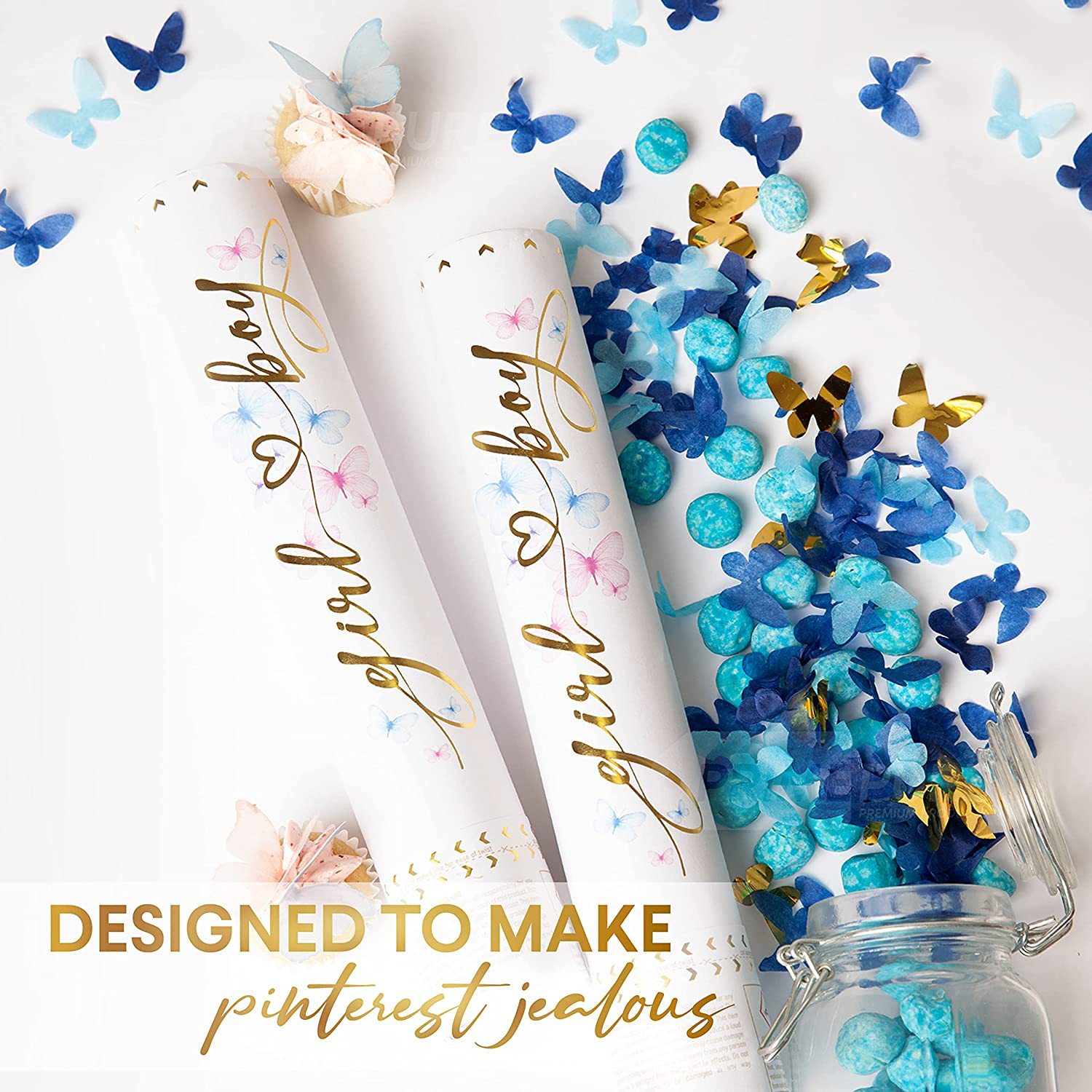 Gender reveal party confetti c - Confetti Cannon Tube review and price