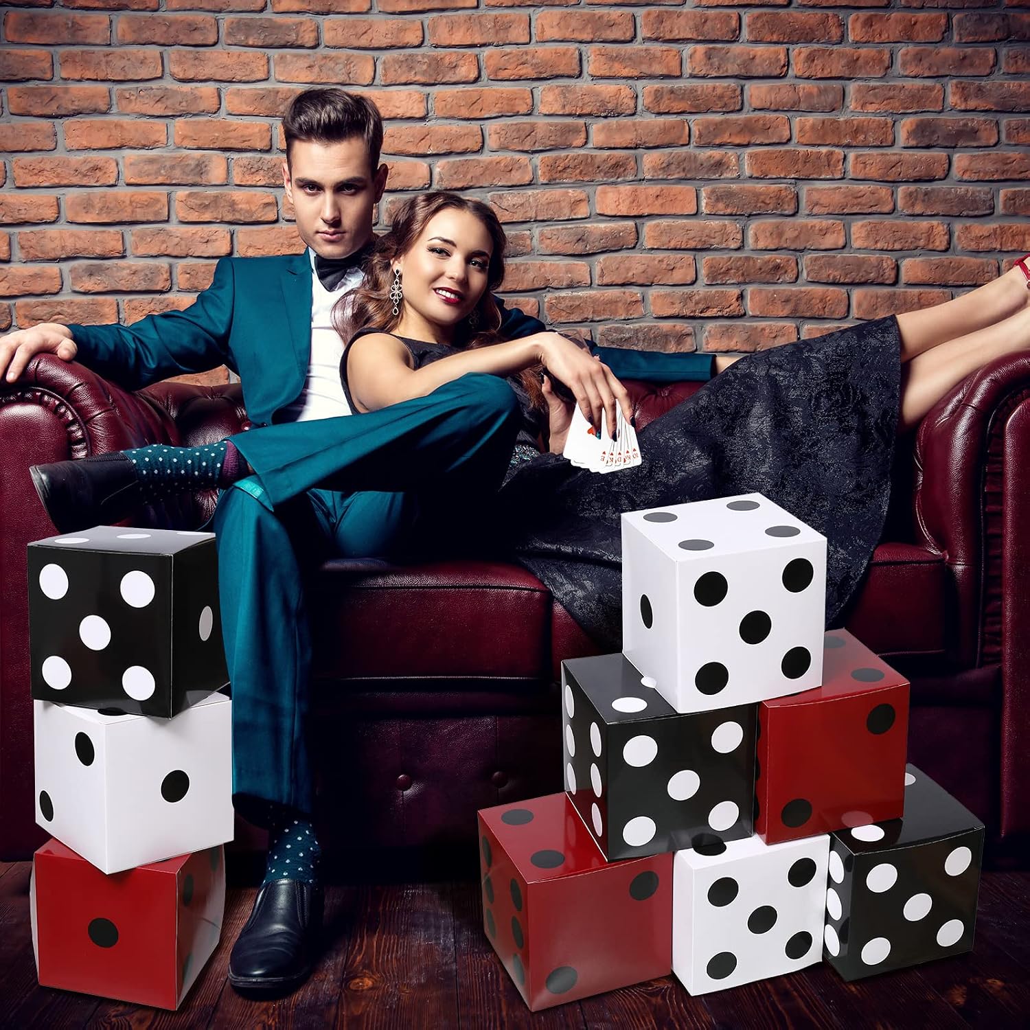 1-10PCS Casino Party Paper Dic - Event Party Box review and price