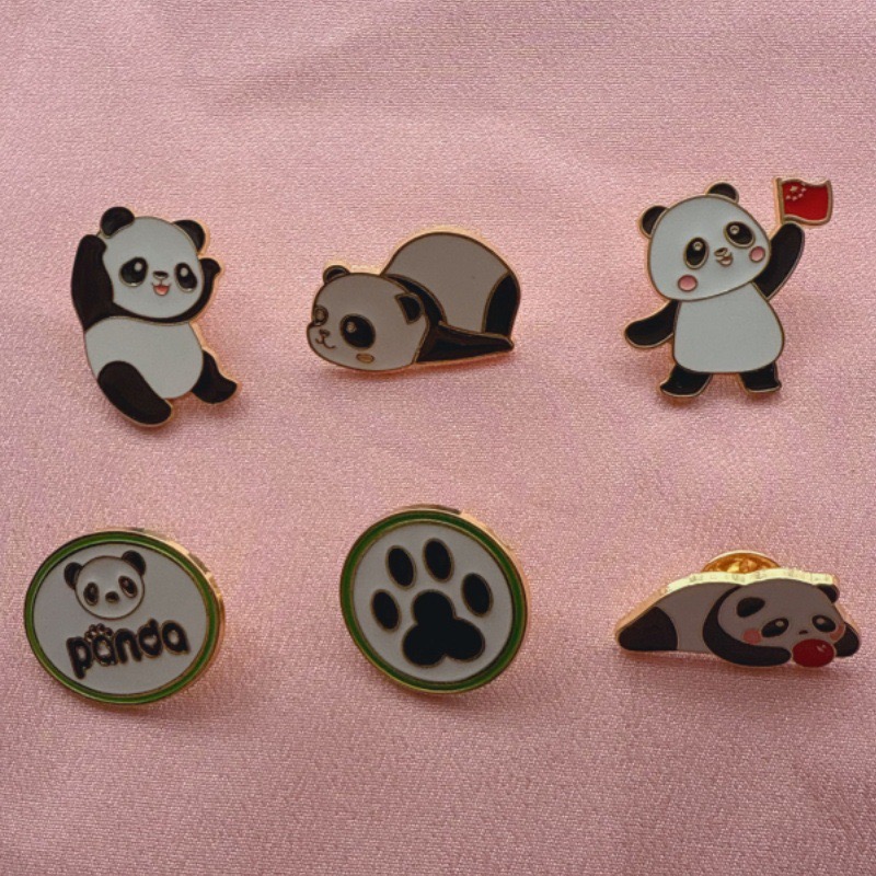 6pcs Cartoon China Panda Badge - Eve Party review and price