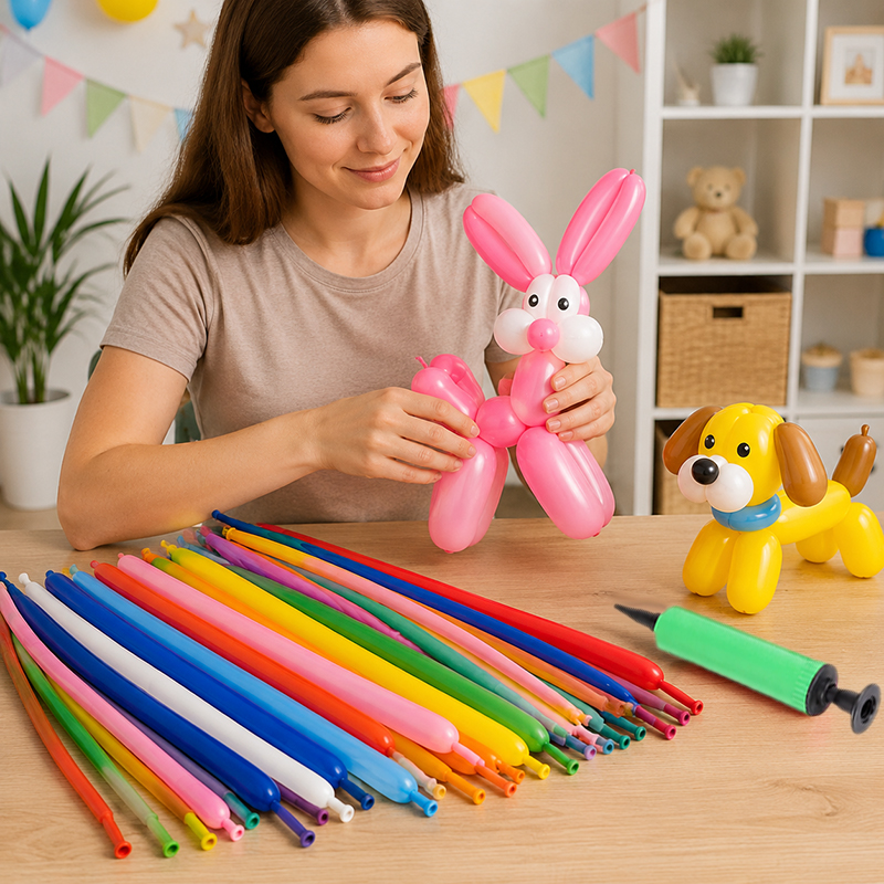 50~200pcs Spiral Balloons Colo - Balloon Pump Hand review and price