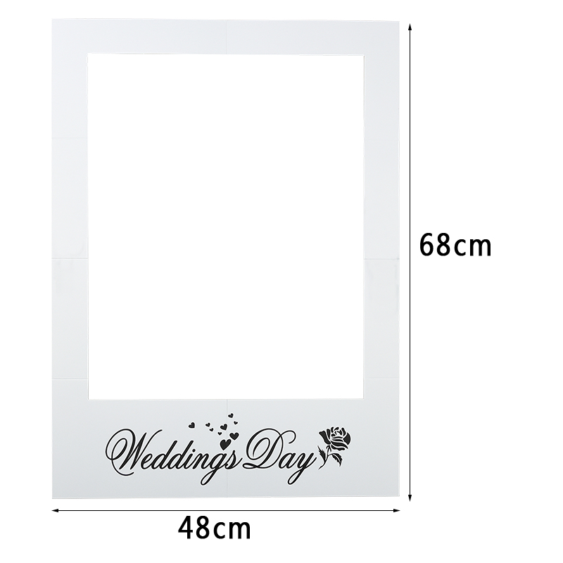 68cm * 48cm Wedding Photo Boot - Photo Booth Frame review and price