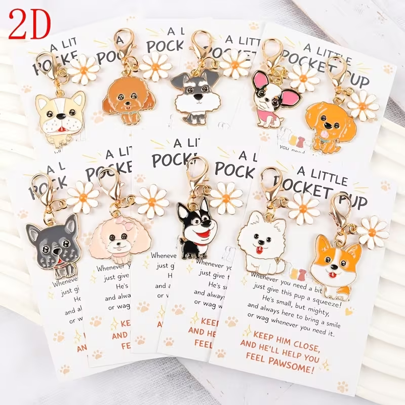 10 Cute Cartoon Puppy Keychain - Supply Event review and price