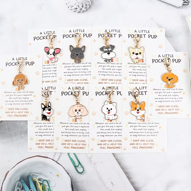 10 Cute Cartoon Puppy Keychain - Supply Event review and price