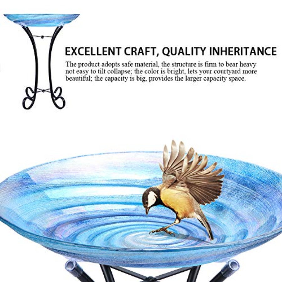 MUMTOP Outdoor Glass Birdbath  - Event Support review and price