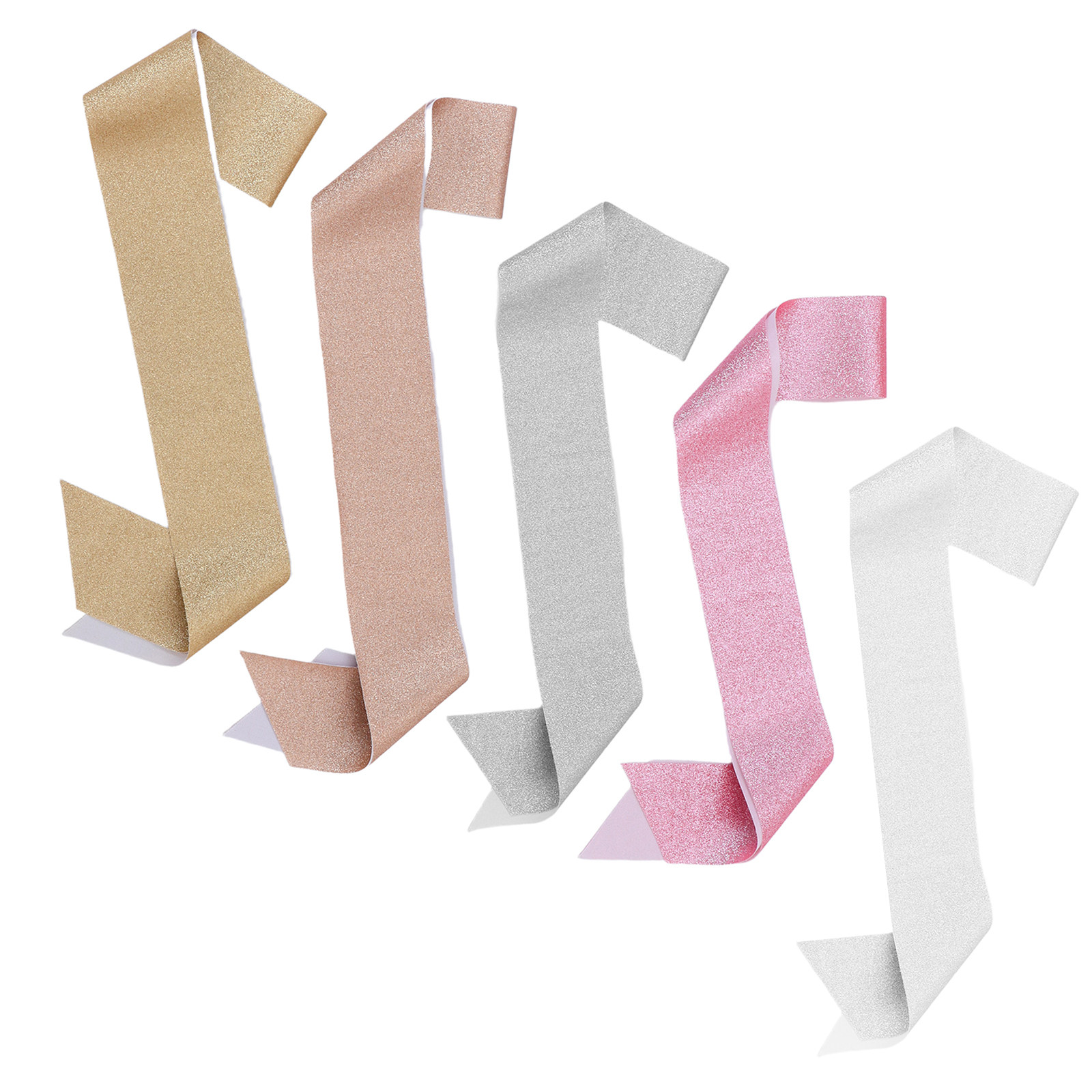 5Pcs Gold Glitter Sash Blank D - Birthday Sash Glitter review and price