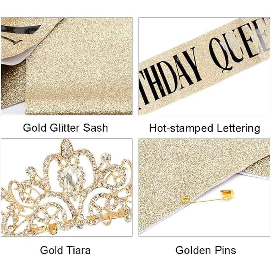 Birthday Queen Sash & Rhinesto - Birthday Sash Glitter review and price