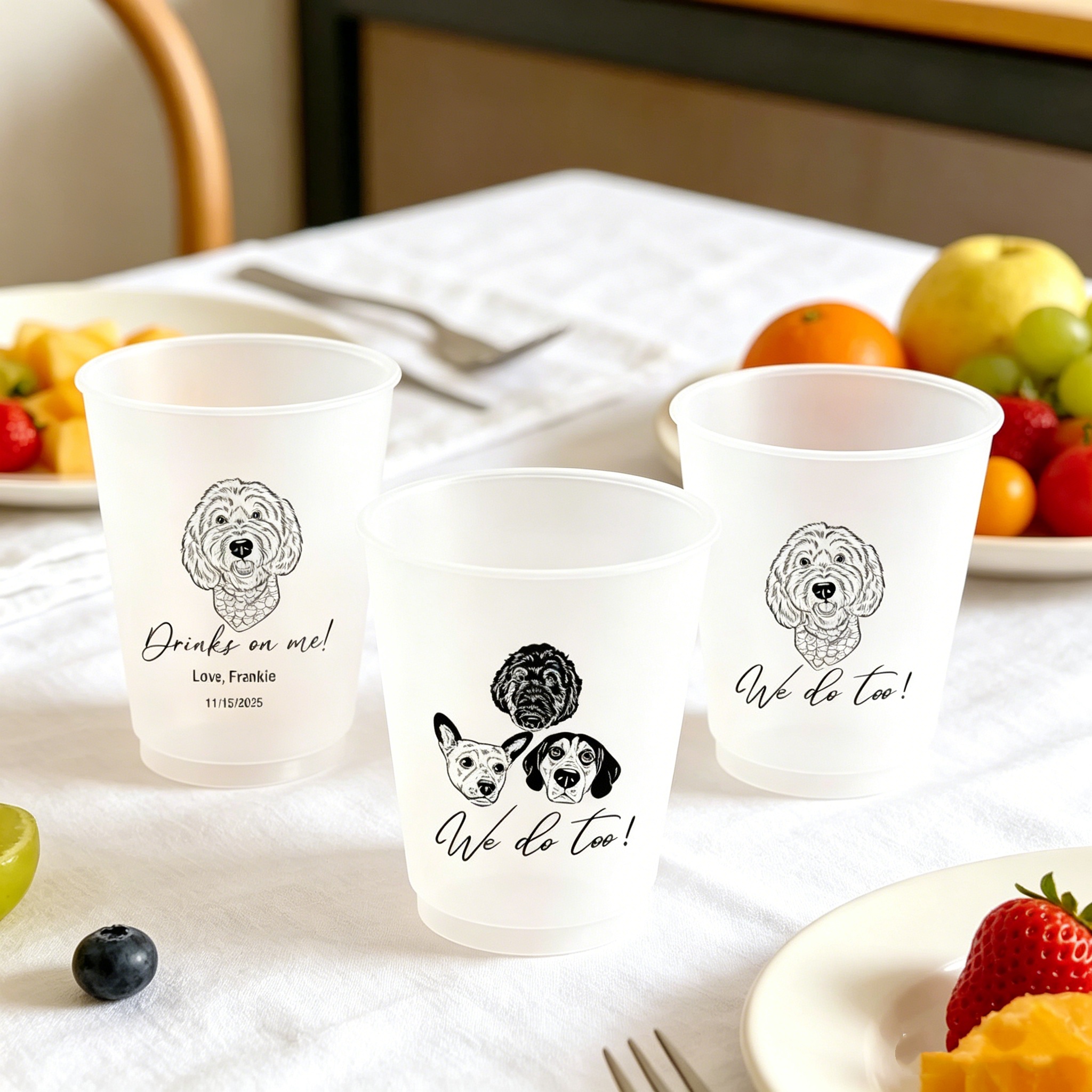 10/50 Custom Dog Cat Pet Portr - Plastic Cup 50Pcs review and price