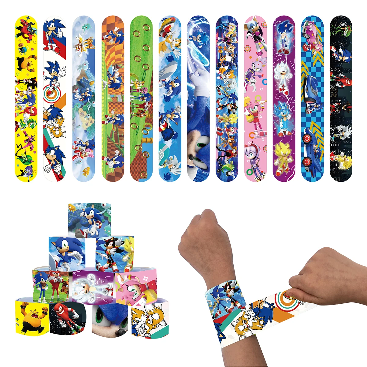 12/24/36pcs Sonic Slap Bracele - Party Favor Bag review and price