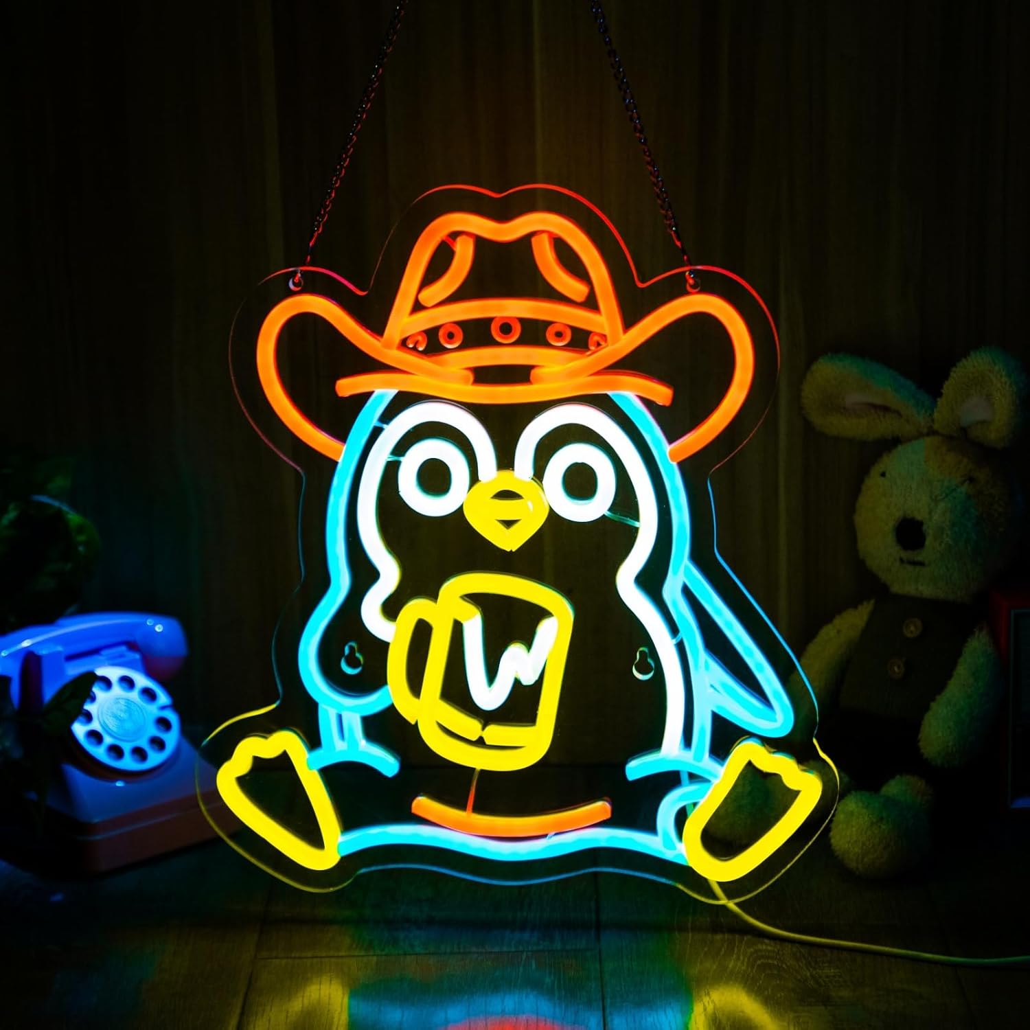 Penguin Neon Sign USB Powered  - Neon Sign Party review and price