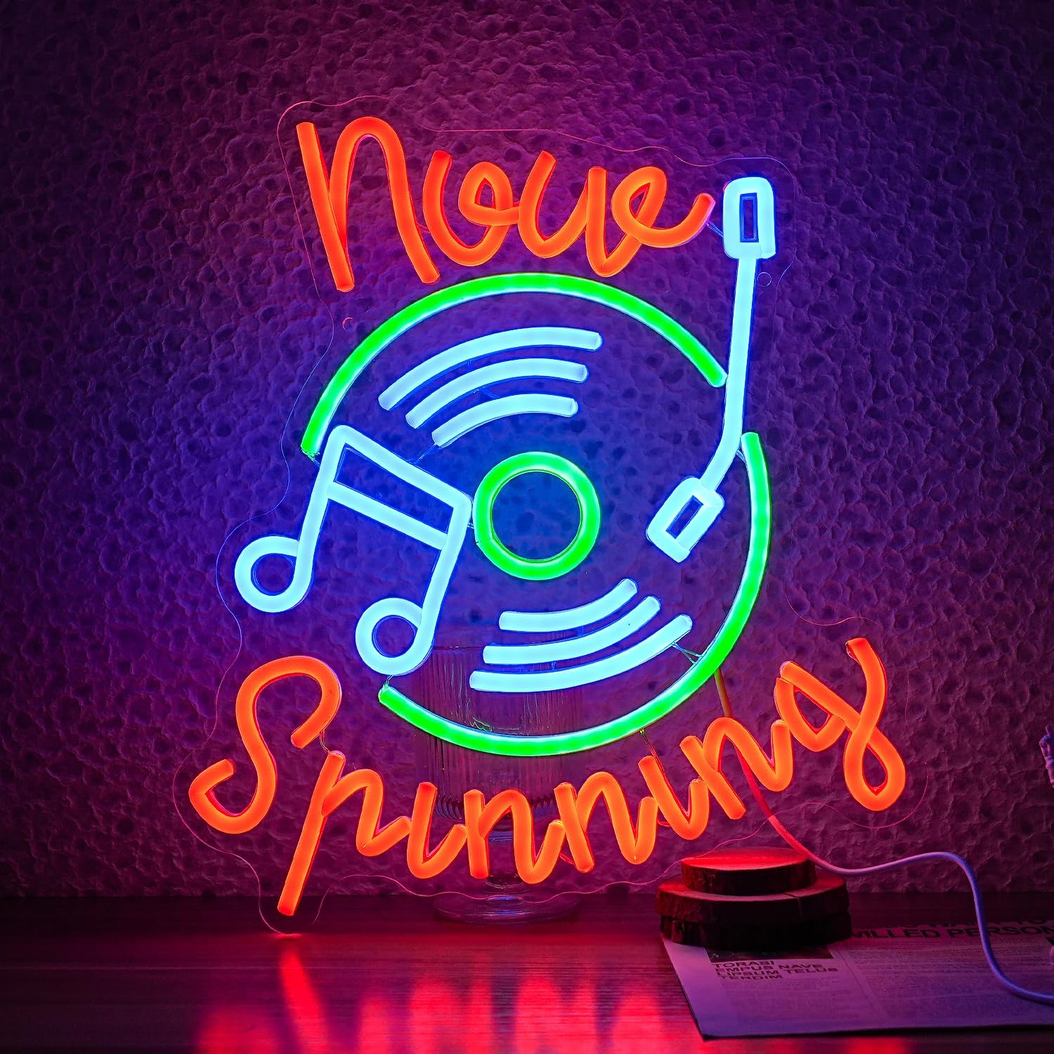 Record Neon Sign USB LED Neon  - Neon Sign Party review and price