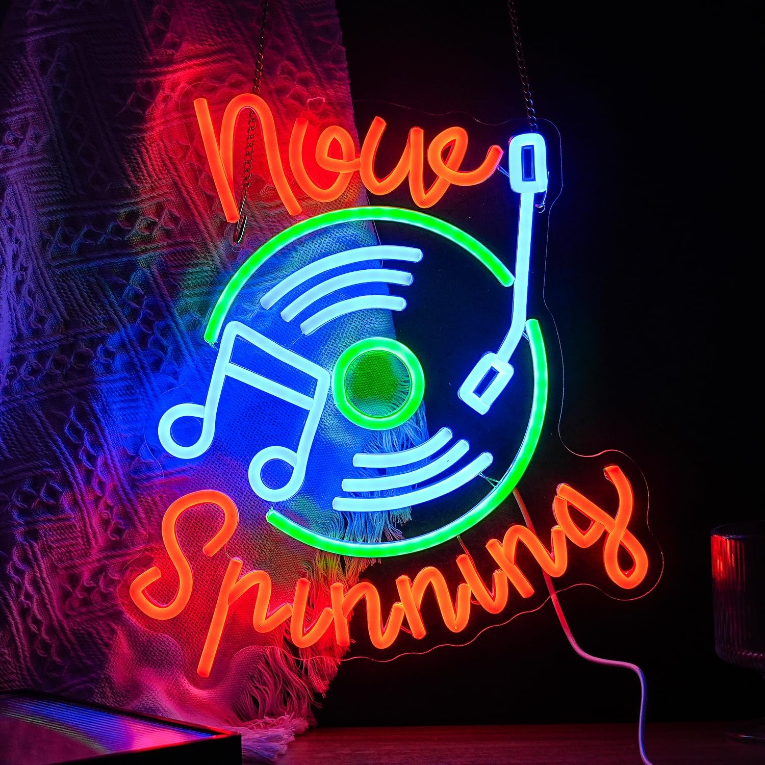 Record Neon Sign USB LED Neon  - Neon Sign Party review and price