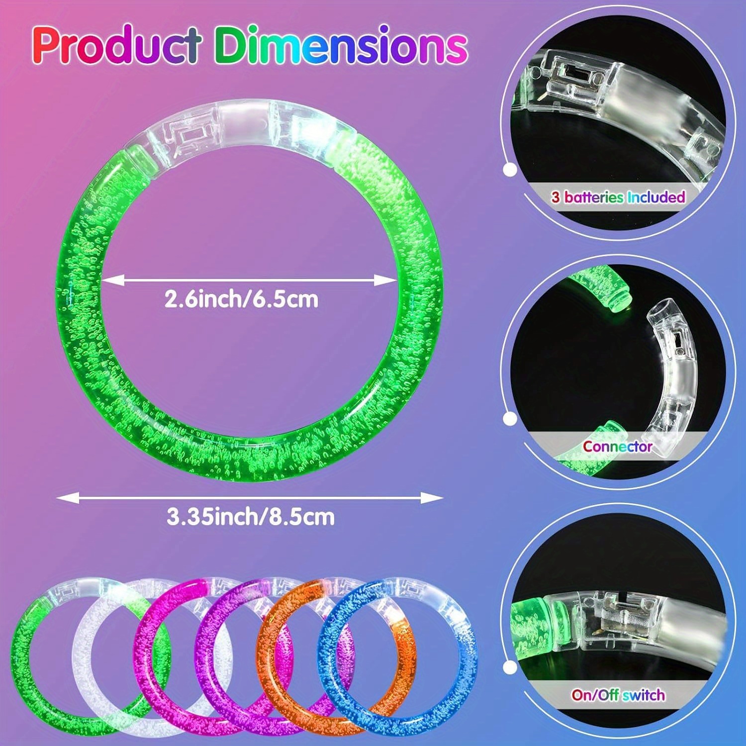 Glow-Up Party Bracelets Pack – - Event & Party Supply review and price