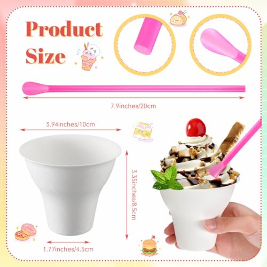 Set Snow Cone Cups and Straws  - Paper Straw Color review and price
