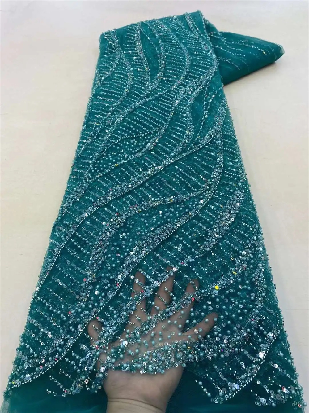 Wholesale 2025 African Sequins - Glitter Tablecloth review and price
