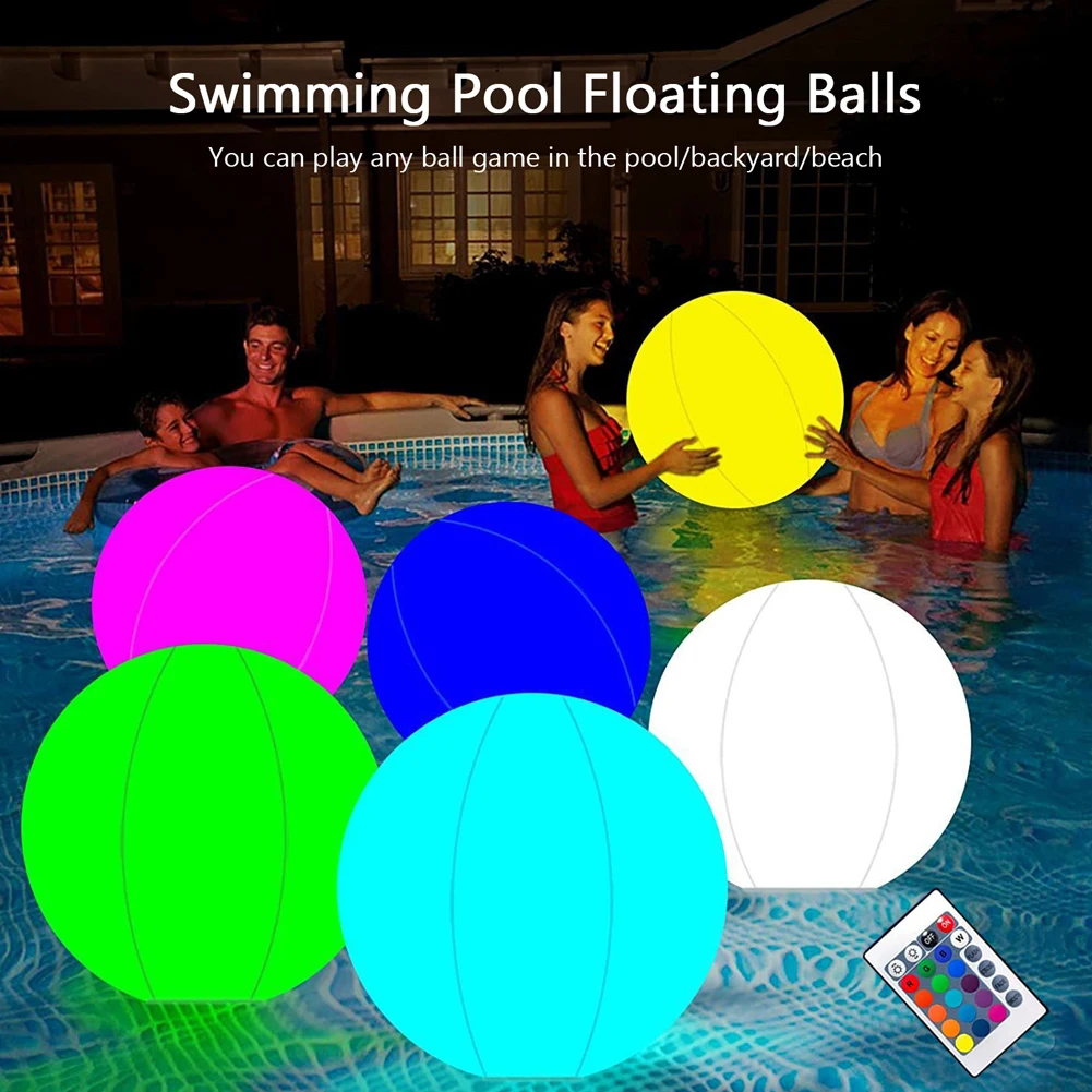 Inflatable Pool Beach Ball 16  - Led Balloon Light review and price