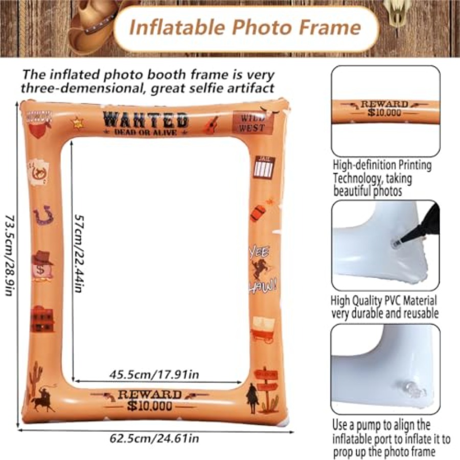 30PCS Western Cowboy Cowgirl P - Photo Booth Frame review and price