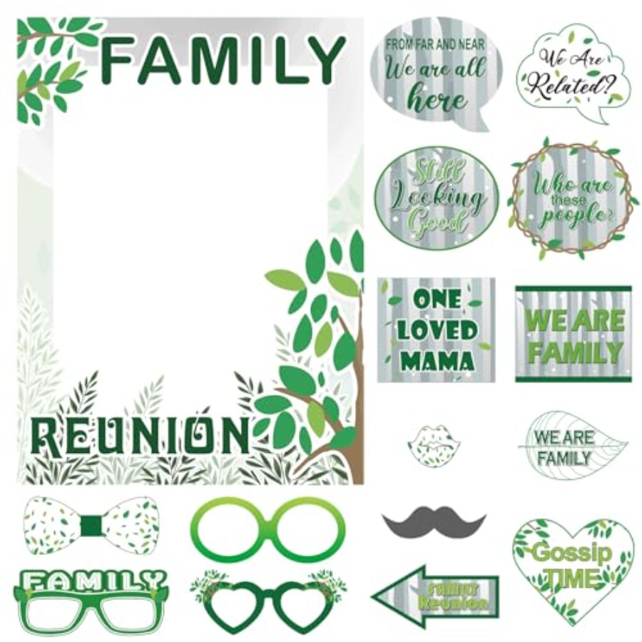 49 Pcs Green Family Tree Photo - Photo Booth Frame review and price