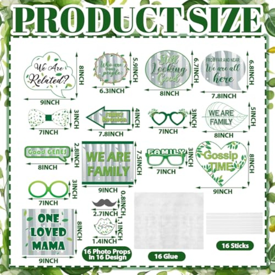 49 Pcs Green Family Tree Photo - Photo Booth Frame review and price
