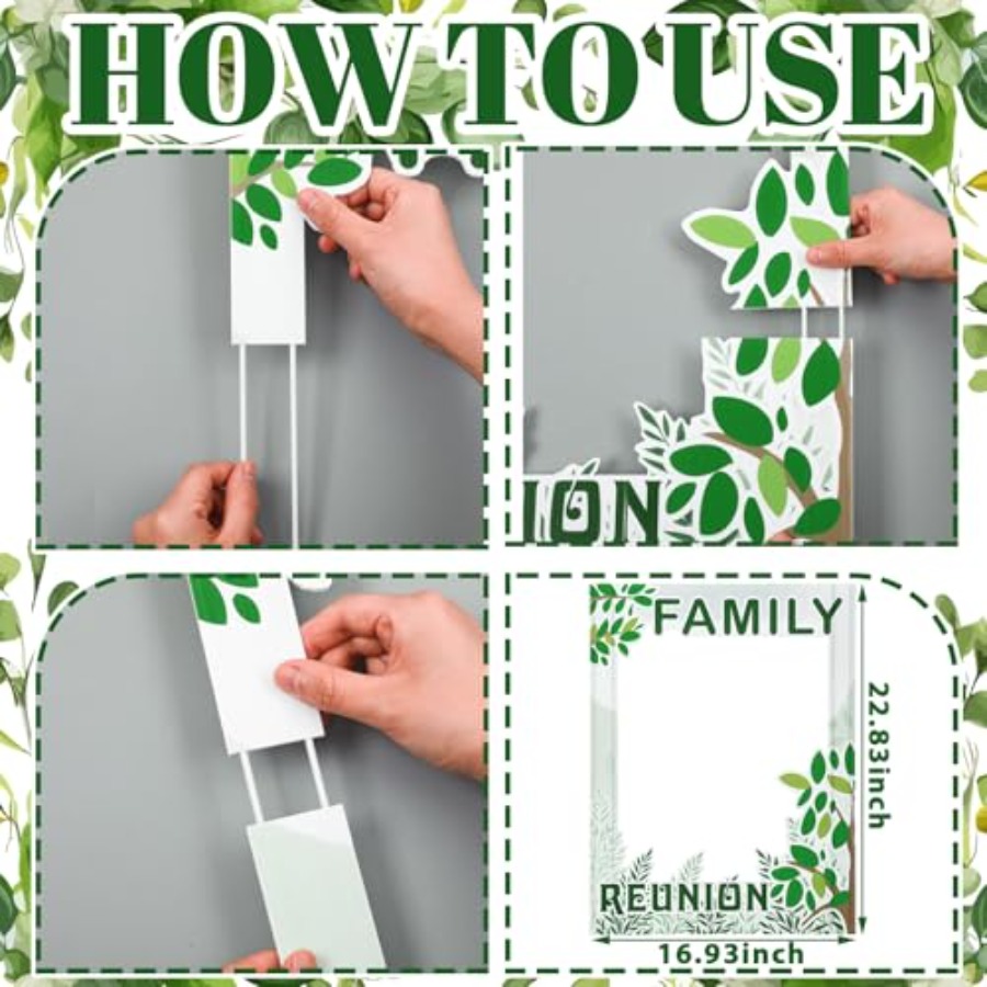 49 Pcs Green Family Tree Photo - Photo Booth Frame review and price