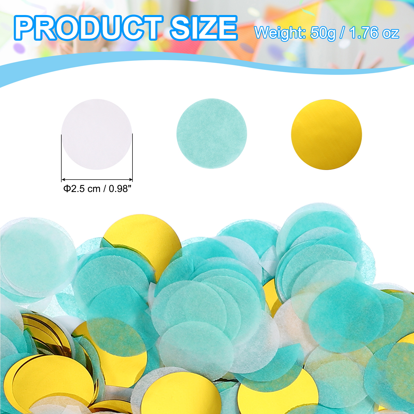 Round Tissue Paper Confetti 1  - Confetti Cannon Tube review and price