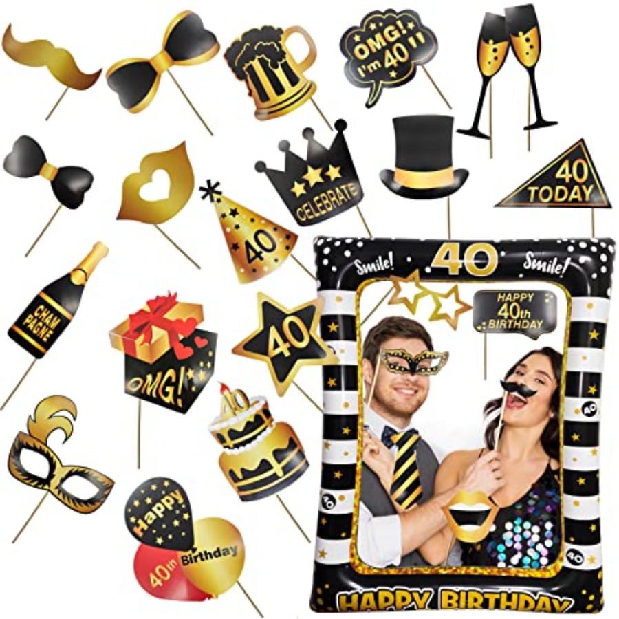 40th Birthday Photo Booth Prop - Photo Booth Frame review and price