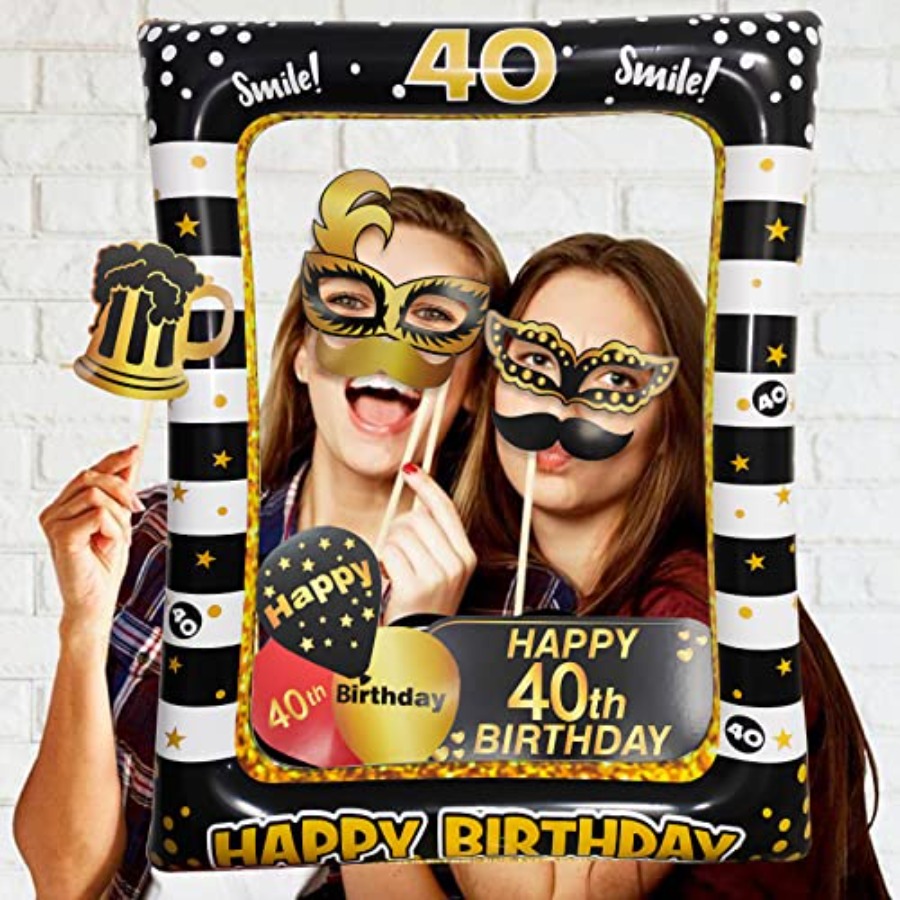 40th Birthday Photo Booth Prop - Photo Booth Frame review and price