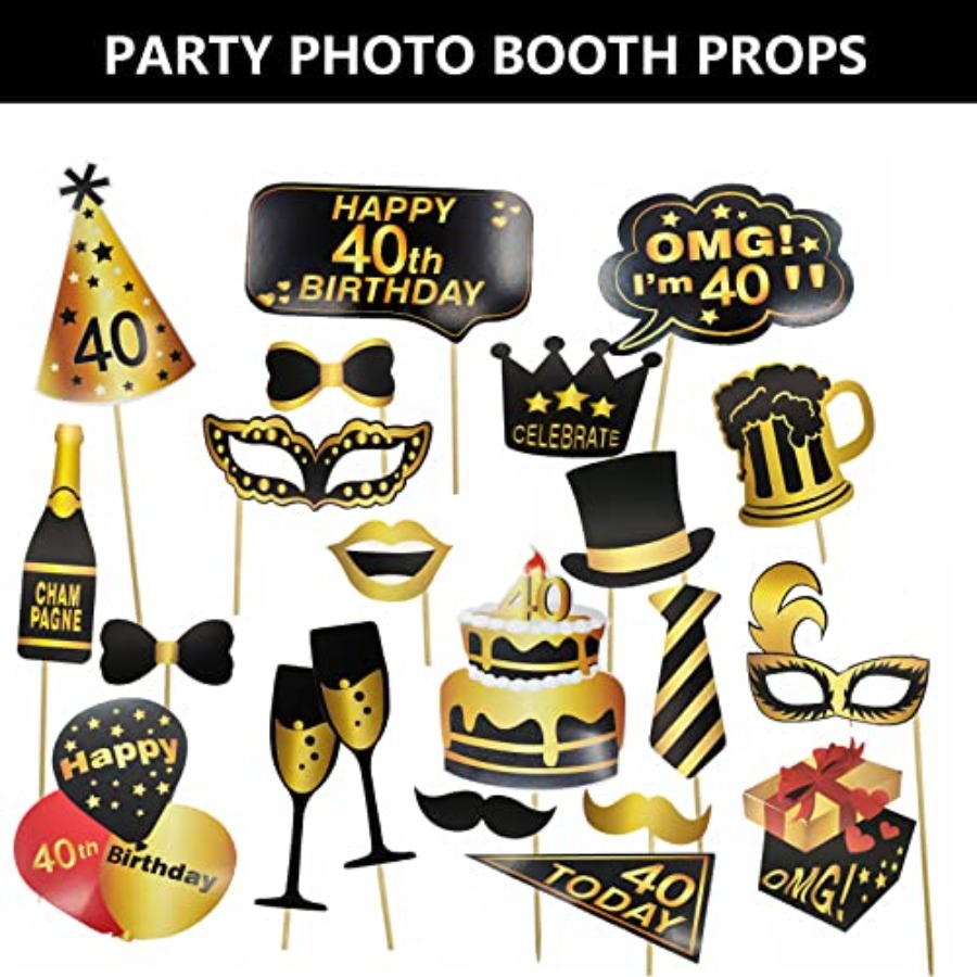 40th Birthday Photo Booth Prop - Photo Booth Frame review and price