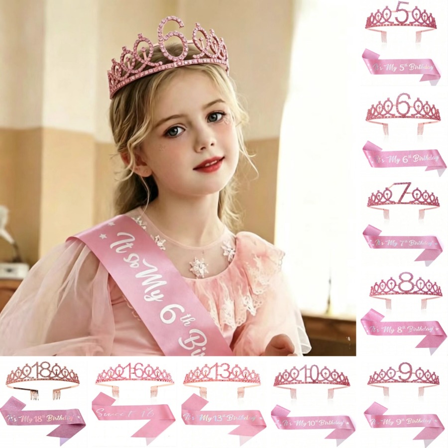 Glitter Birthday Crown Sash Wo - Birthday Sash Glitter review and price