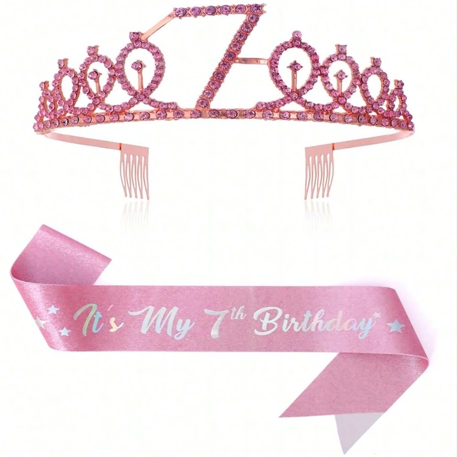 Glitter Birthday Crown Sash Wo - Birthday Sash Glitter review and price