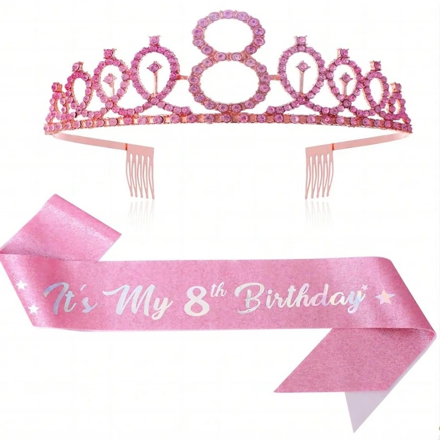 Glitter Birthday Crown Sash Wo - Birthday Sash Glitter review and price