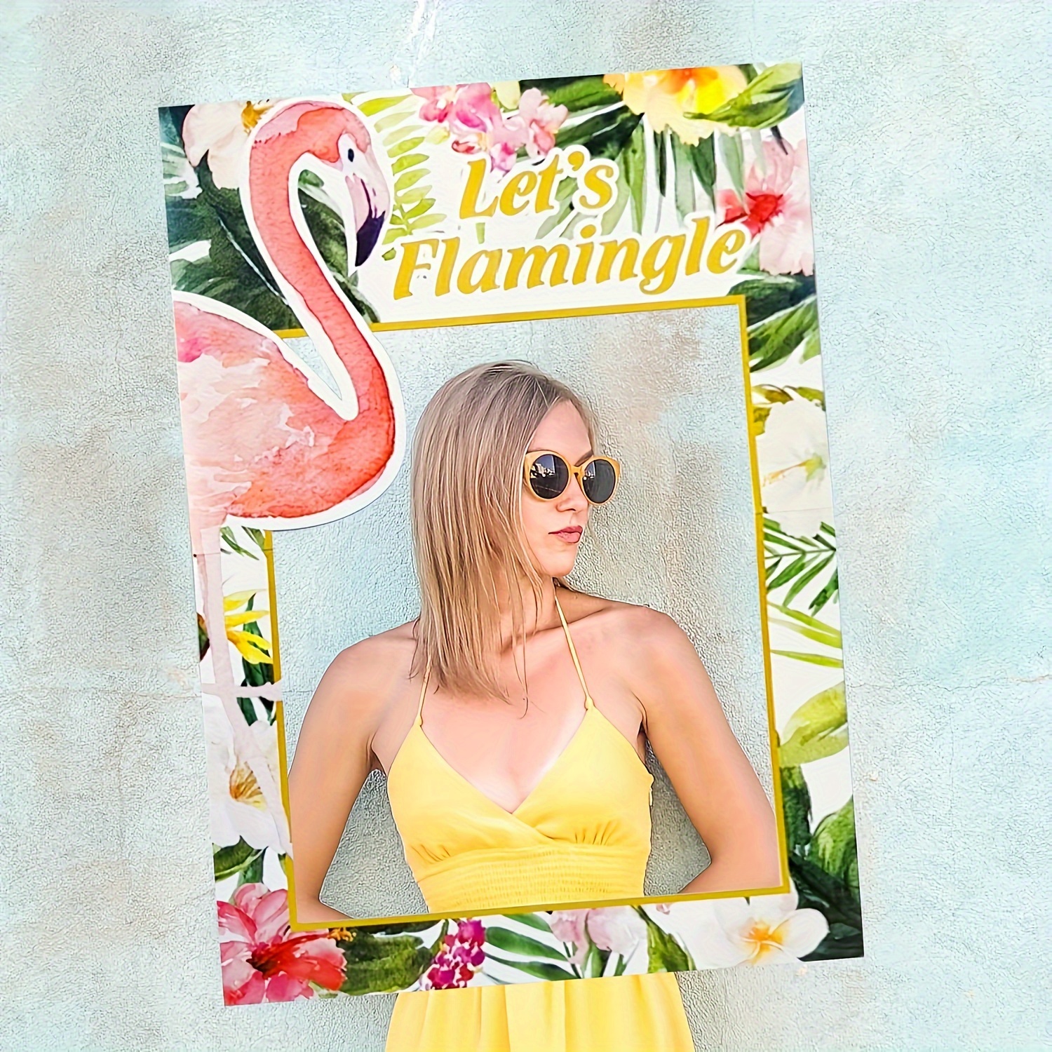 Flamingo Bridal Shower Photo P - Photo Booth Frame review and price