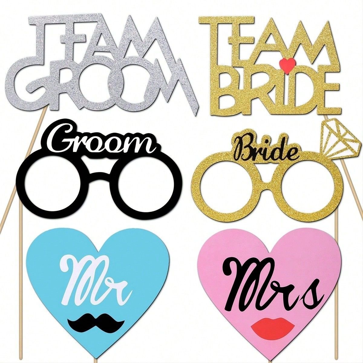 53pcs Wedding Photo Booth Prop - Photo Booth Frame review and price