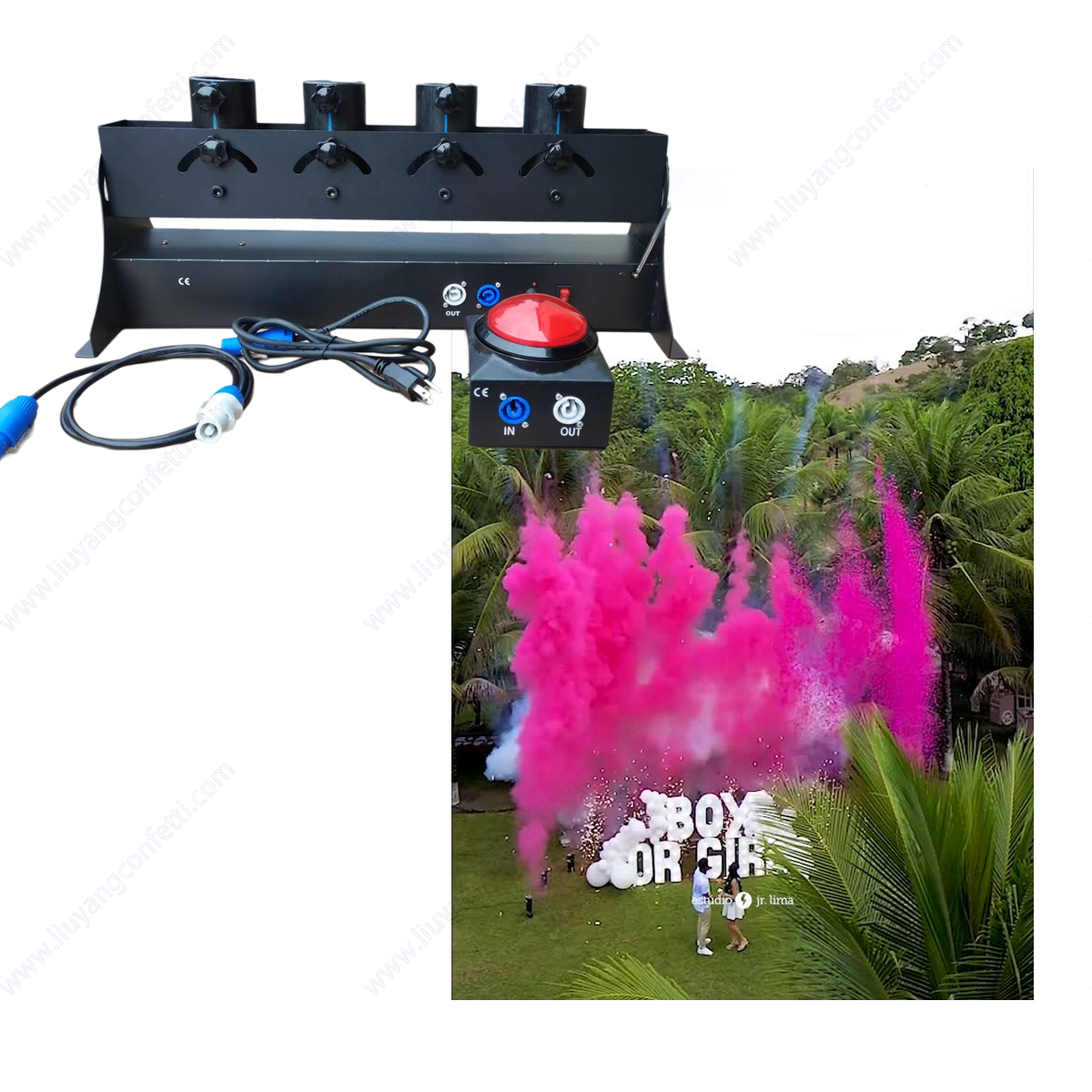 Electronic Spray Confetti Powd - Confetti Cannon Tube review and price
